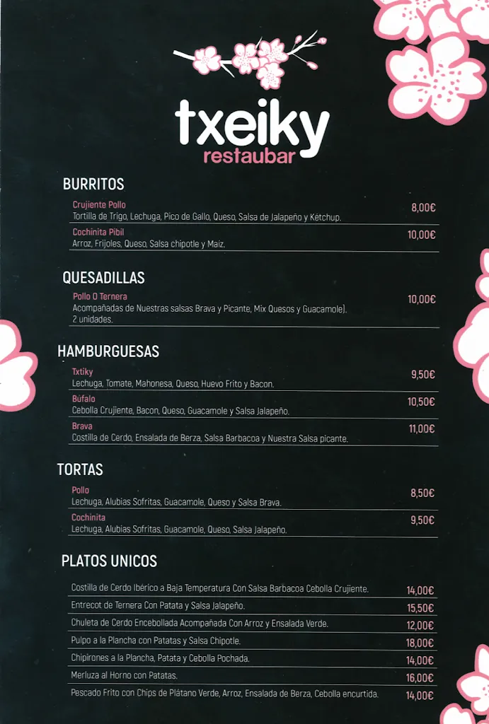 Menu_Bar Restaurante Txeiky_Tolosa_image_3