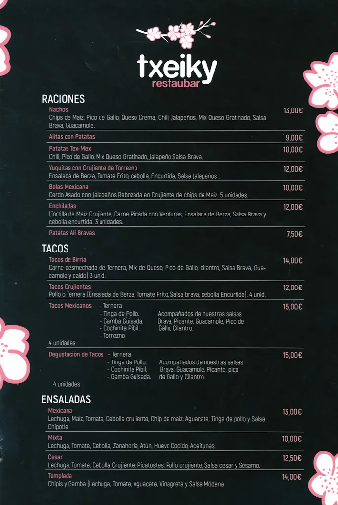 Menu_Bar Restaurante Txeiky_Tolosa_image_4