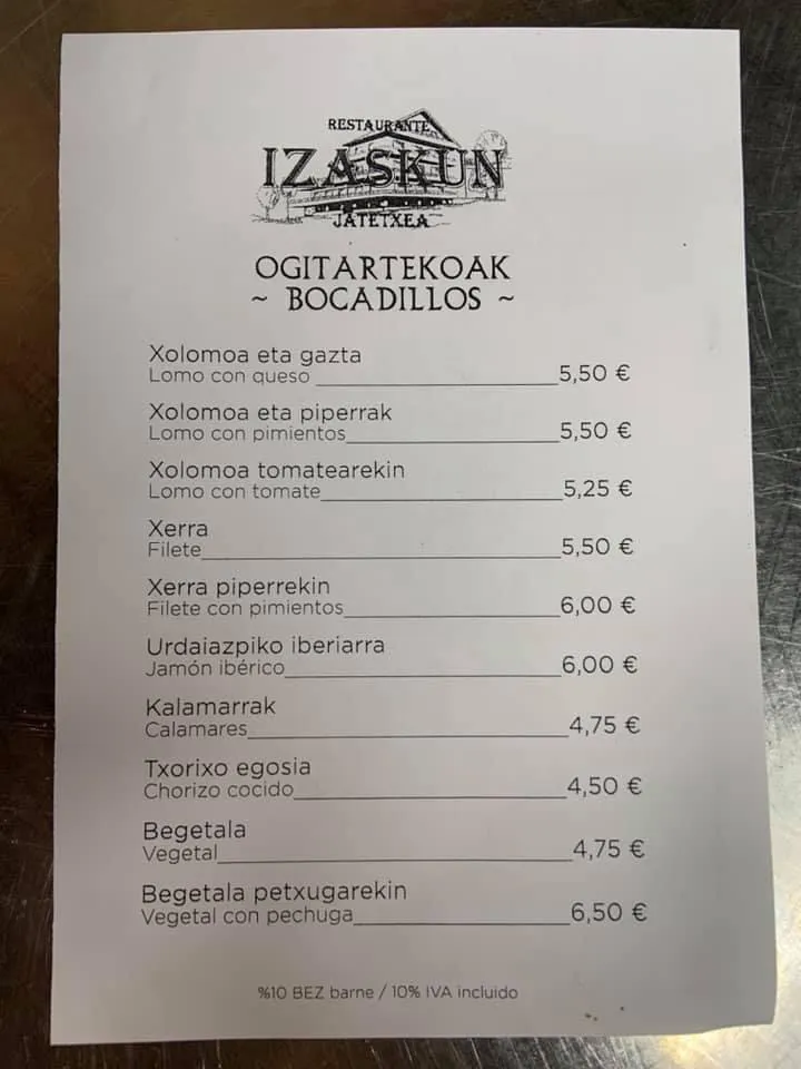 Menu_Izaskun Jatetxea - Restaurante_Tolosa_image_4