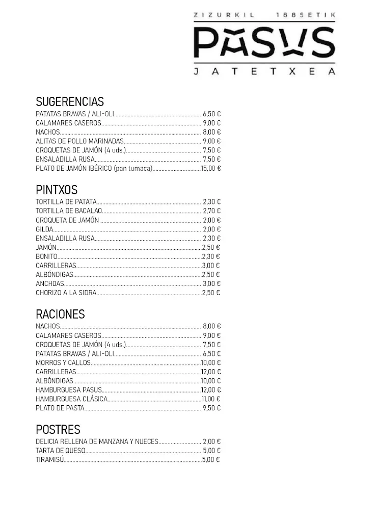 Menu_Pasus Taberna_Zizurkil_immagine_1