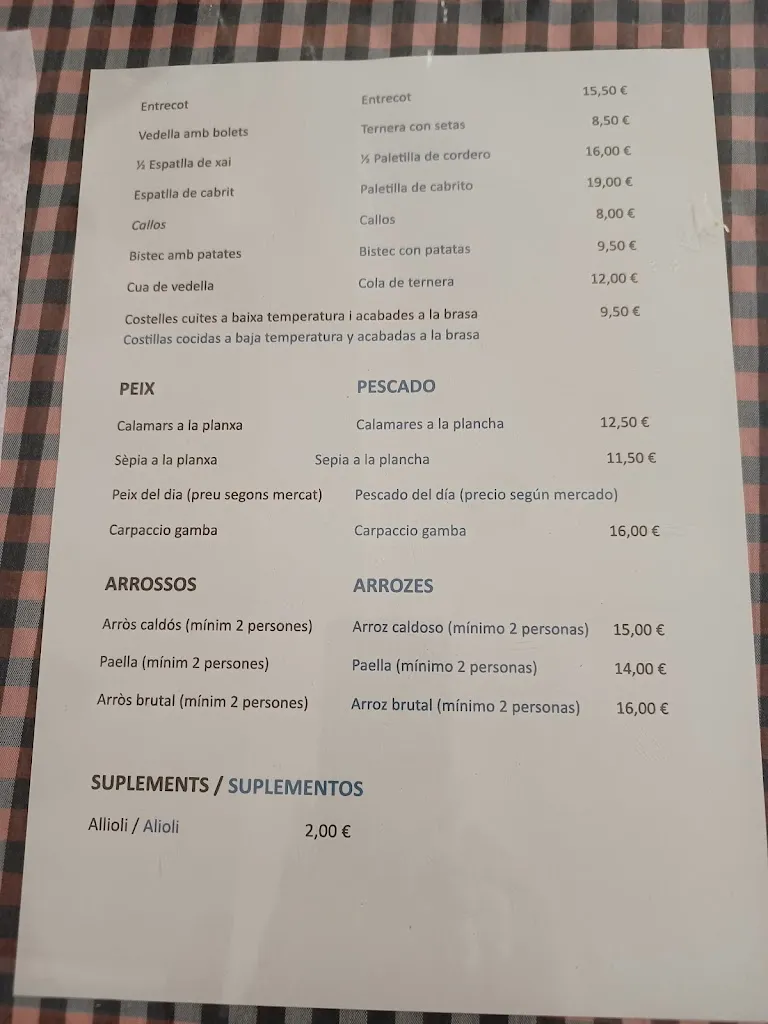 Menu_Bar Restaurant El Cafè_Argelaguer_image_2