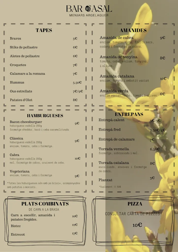 Menu_Bar Casal Menjars Argelaguer_Argelaguer_image_1