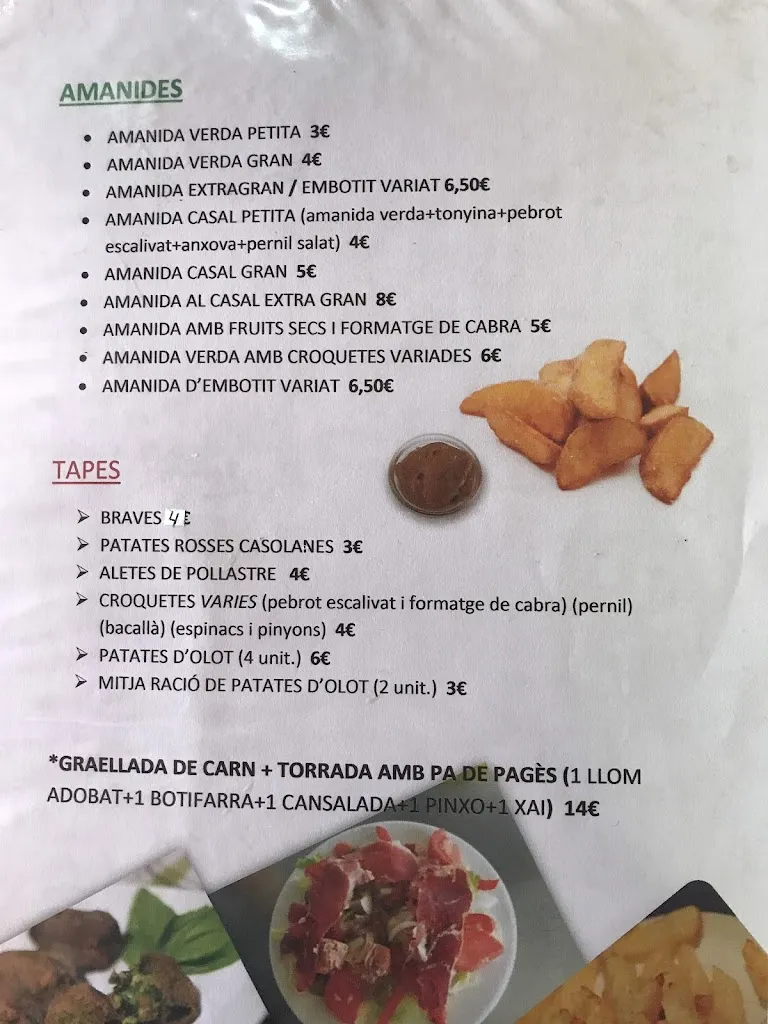 Menu_Bar Casal Menjars Argelaguer_Argelaguer_image_2