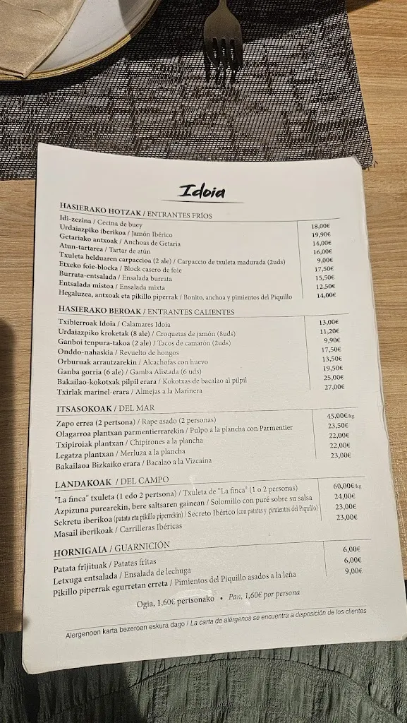 Menu_Restaurante Idoia_Zumaia_image_1
