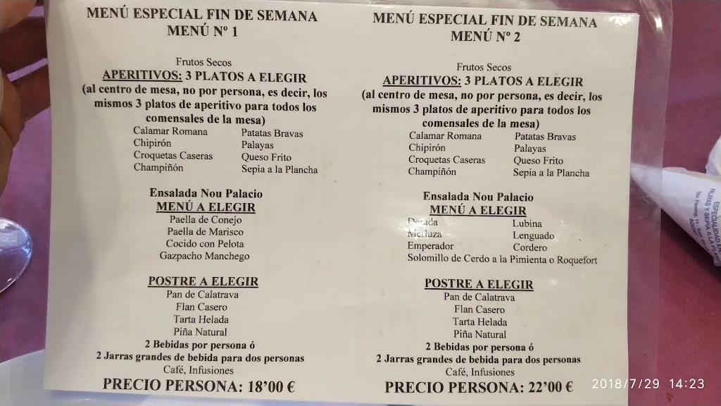 Menu_Restaurante Nou Palacio_Agost_immagine_2
