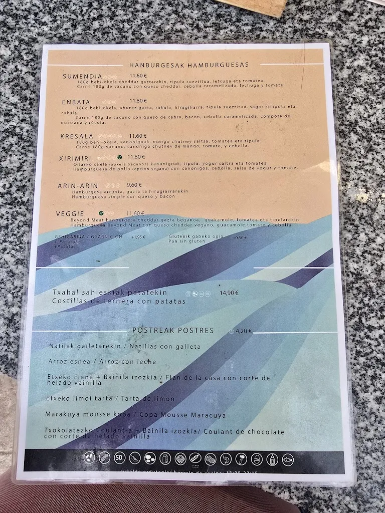 Menu_Enbata Kantina - Itzurun hondartzako txiringitoa_Zumaia_image_2