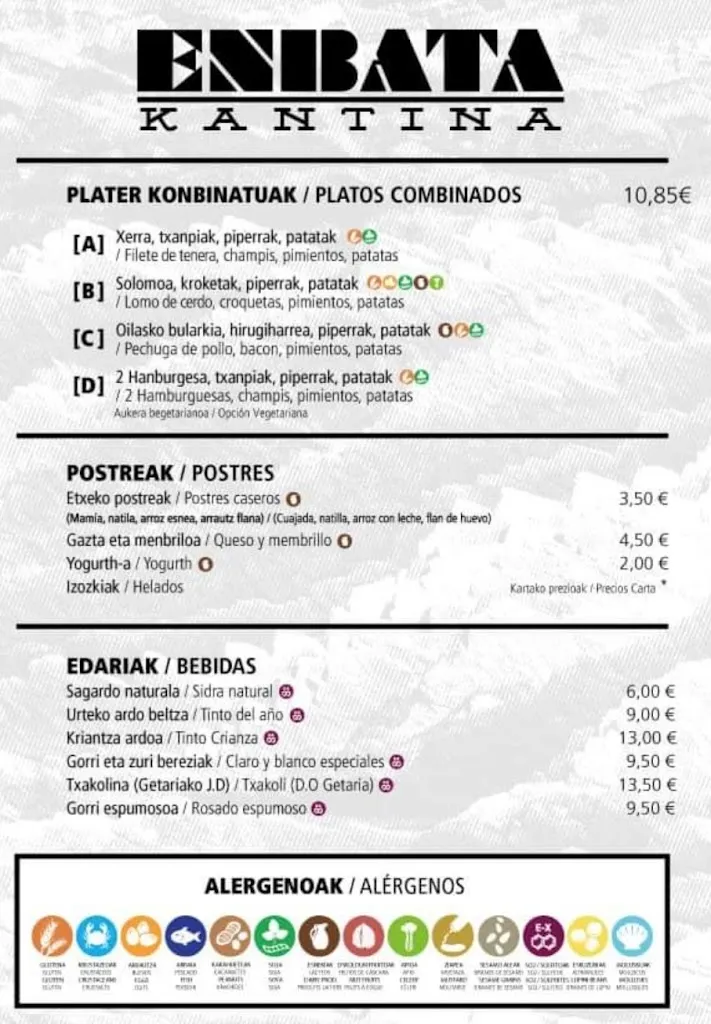 Menu_Enbata Kantina - Itzurun hondartzako txiringitoa_Zumaia_image_4
