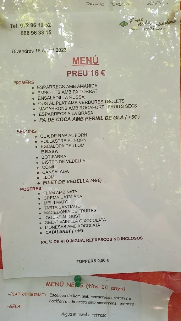 Menu_Restaurant La Corbadora_Arbúcies_immagine_2