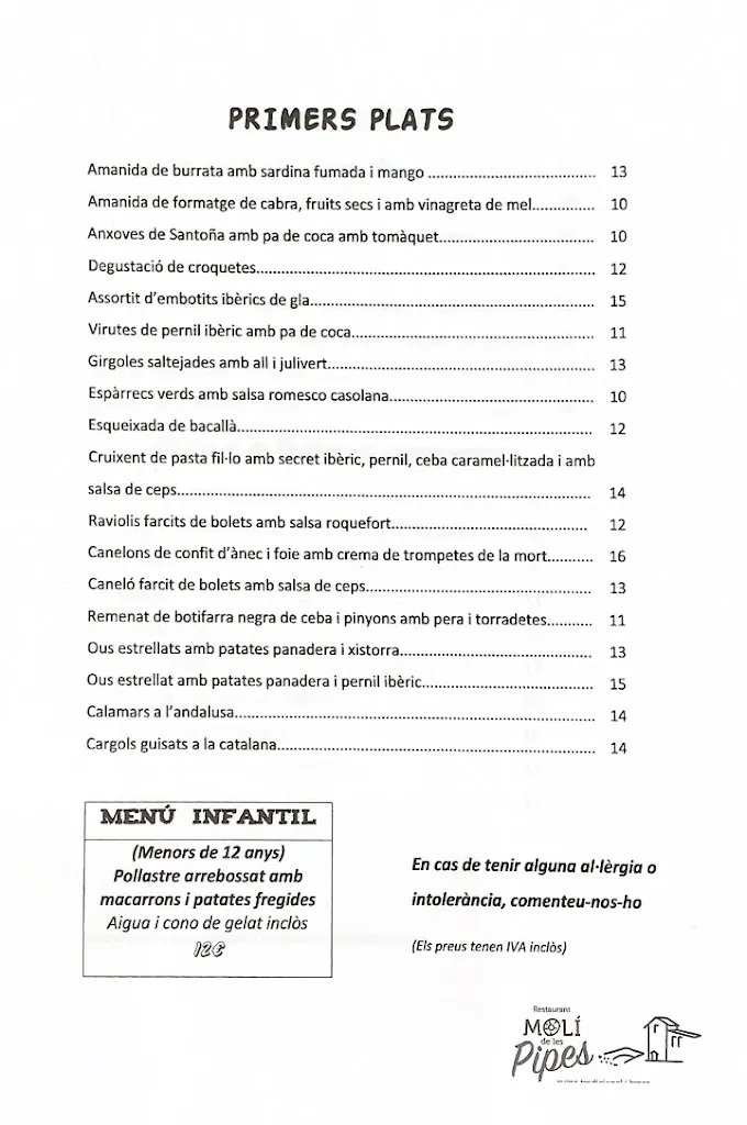 Menu_Restaurant El Molí de les Pipes_Arbúcies_image_4