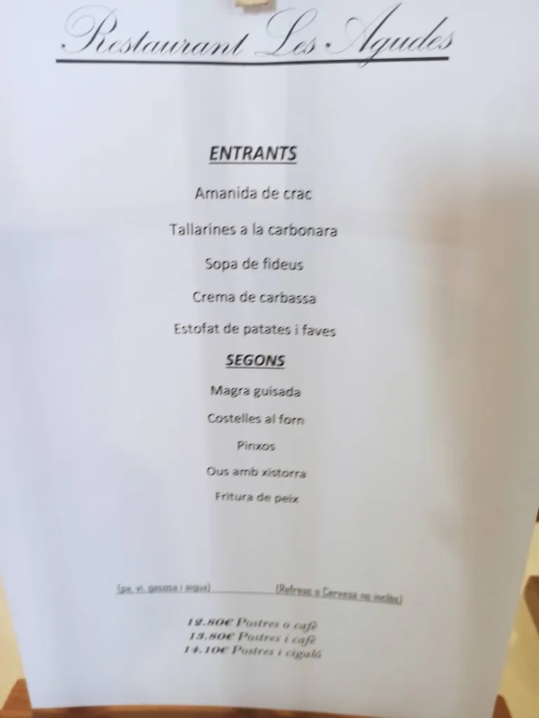 Menu_Restaurant Les Agudes_Arbúcies_image_2