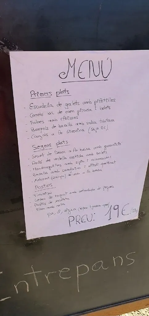 Menu_Cafeteria Restaurant El Rallye_Arbúcies_image_1