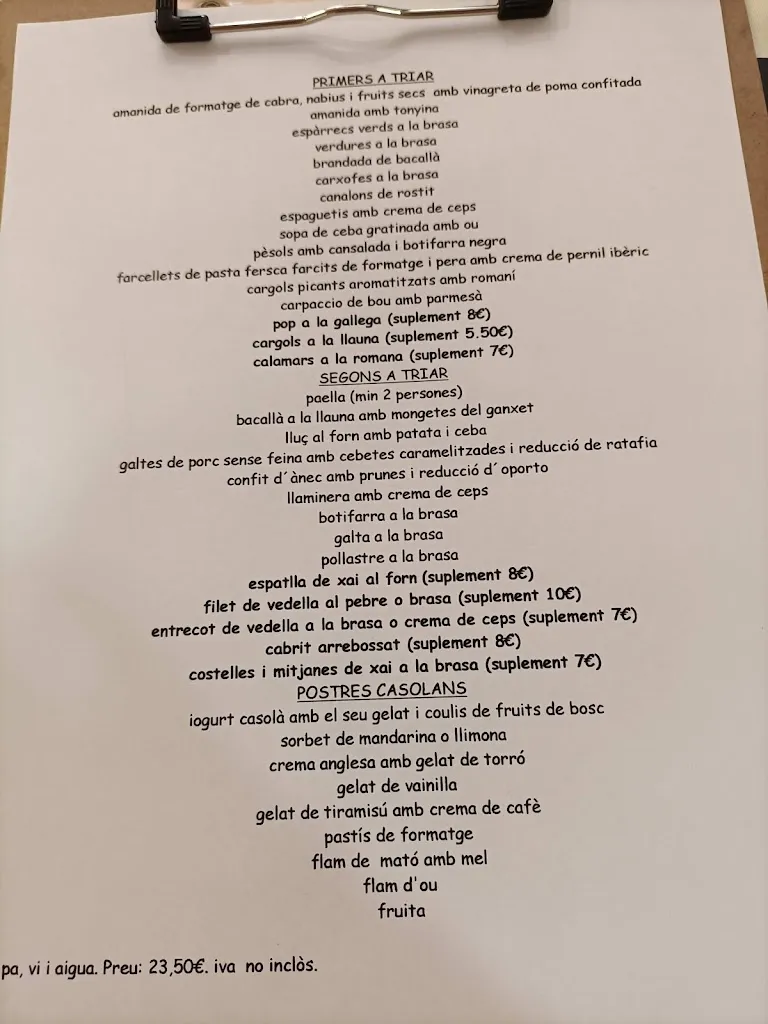 Menu_Restaurant L'Antic Ramonet_Arbúcies_image_2