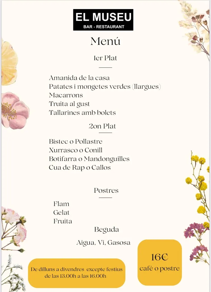 Menu_Bar Restaurant el Museu_Arbúcies_image_4