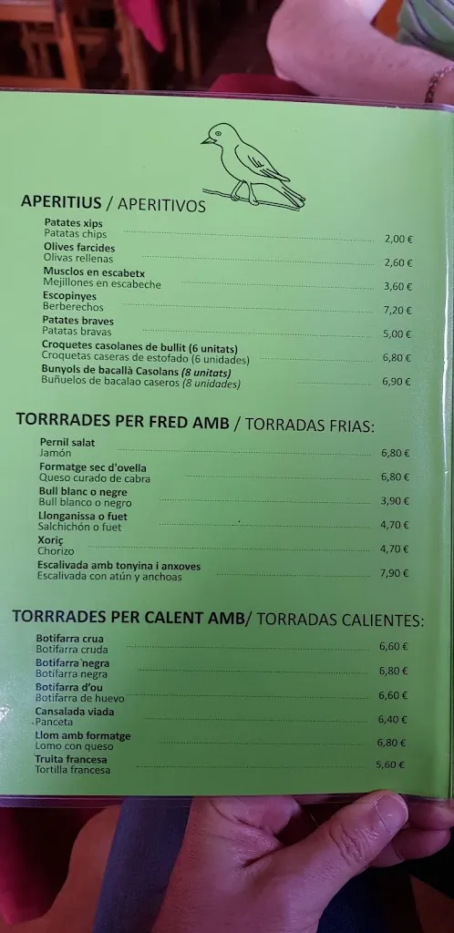 Menu_Coll de Te_Arbúcies_image_2