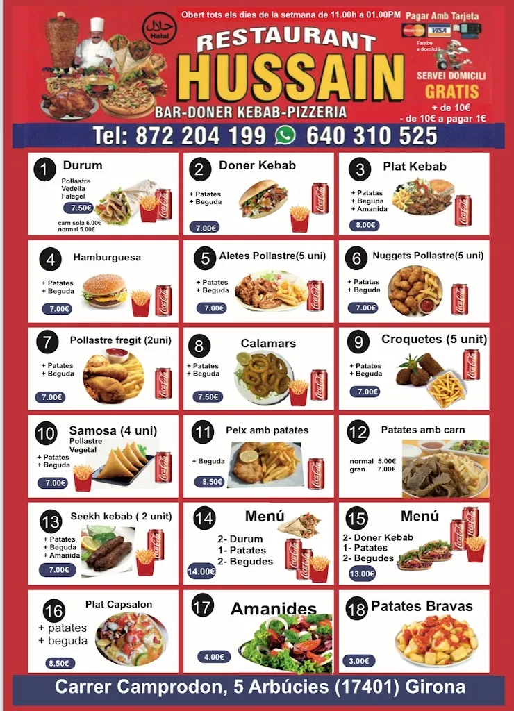 Menu_Hussain Pizzeria Kebab_Arbúcies_image_2