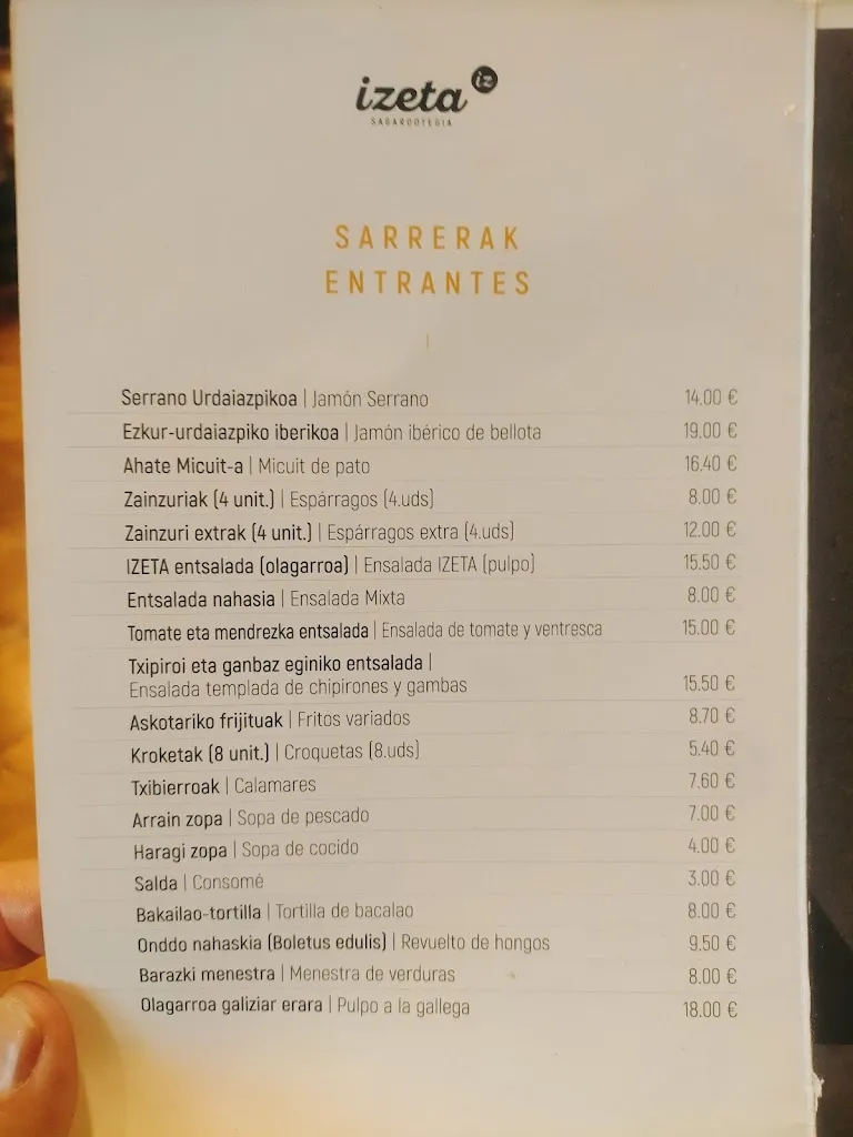 Menu_Izeta Sagardotegia_Zarautz_immagine_1