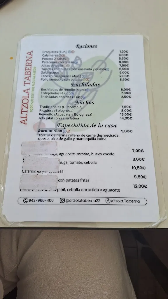 Menu_LAS PALMERAS ZARAUTZ_Zarautz_image_1