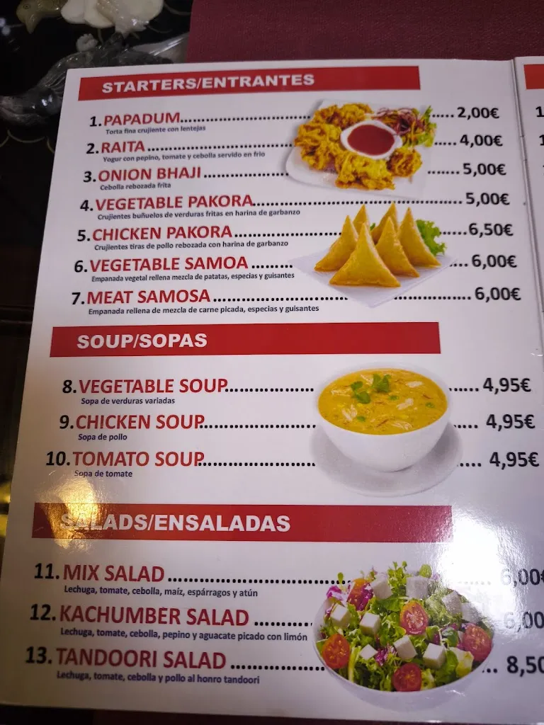 Menu_Restaurante Indian Punjab Tandoori & Curry's_Zarautz_image_2