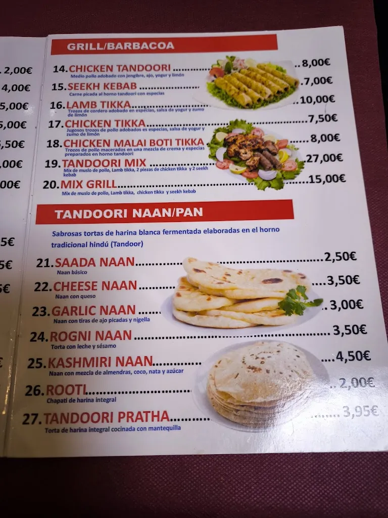 Menu_Restaurante Indian Punjab Tandoori & Curry's_Zarautz_image_3