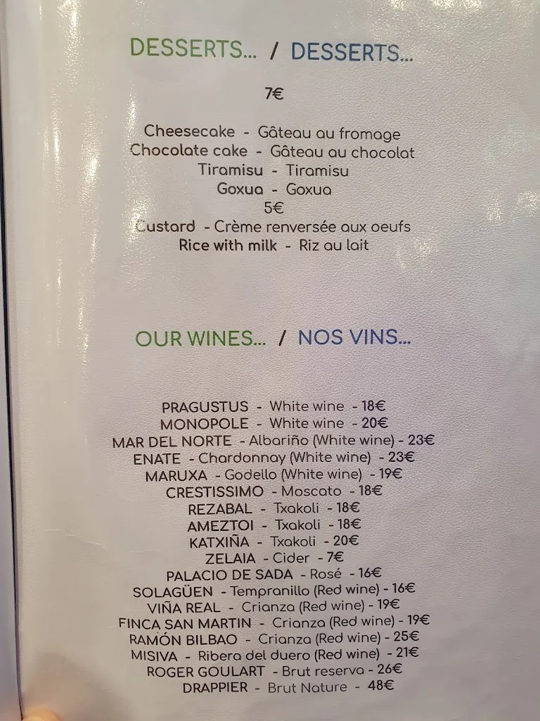Menu_Pizzería Ktxo_Zarautz_immagine_4