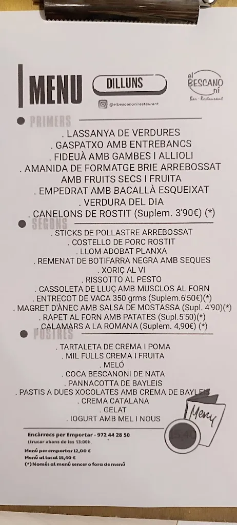 Menu_Restaurant El Bescanoní_Bescanó_image_3