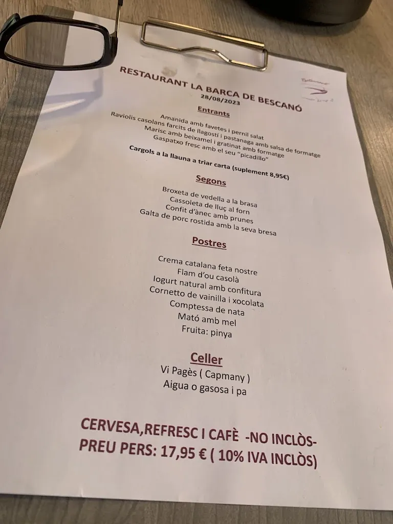 Menu_Restaurant la Barca_Bescanó_image_2