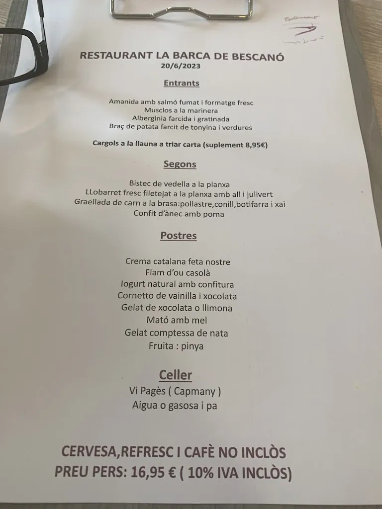 Menu_Restaurant la Barca_Bescanó_image_4