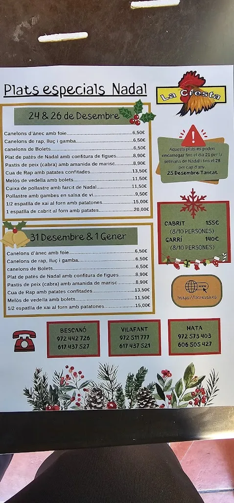 Menu_La Cresta_Bescanó_image_2