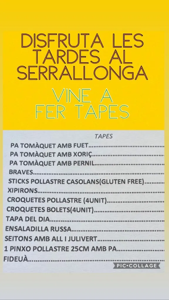 Menu_Bar restaurant Can Serrallonga_Bescanó_image_1