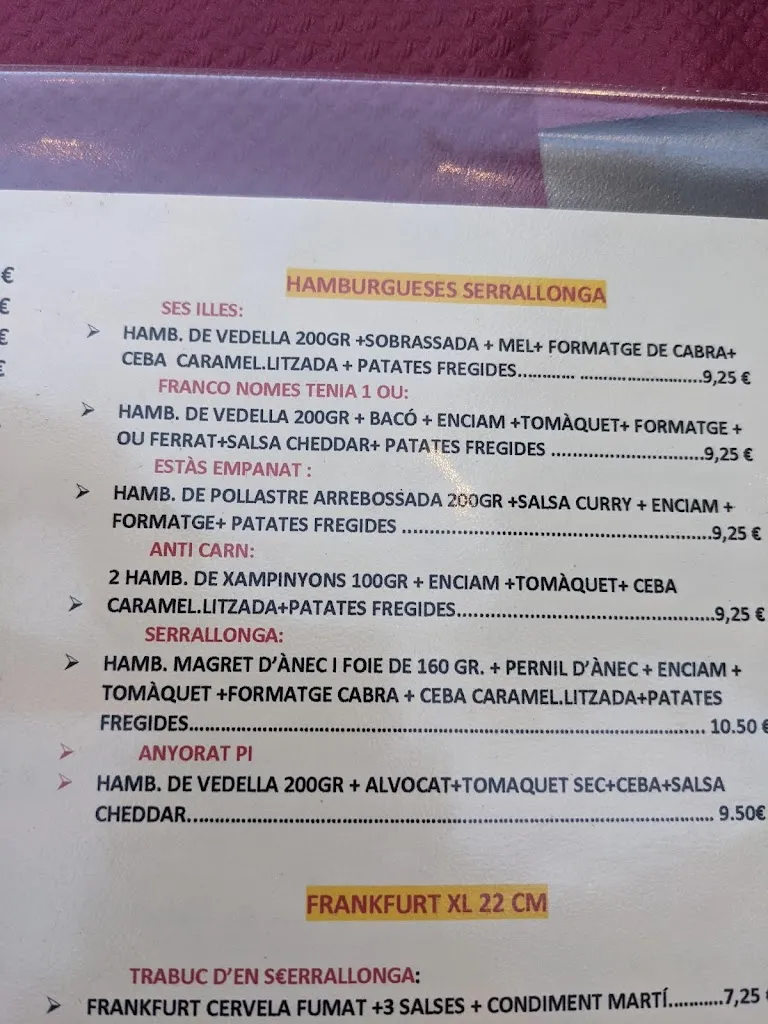 Menu_Bar restaurant Can Serrallonga_Bescanó_image_3