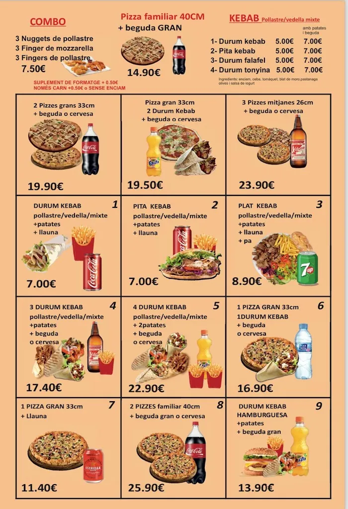 Menu_Pizzeria & kebab El Raco_Bescanó_image_1