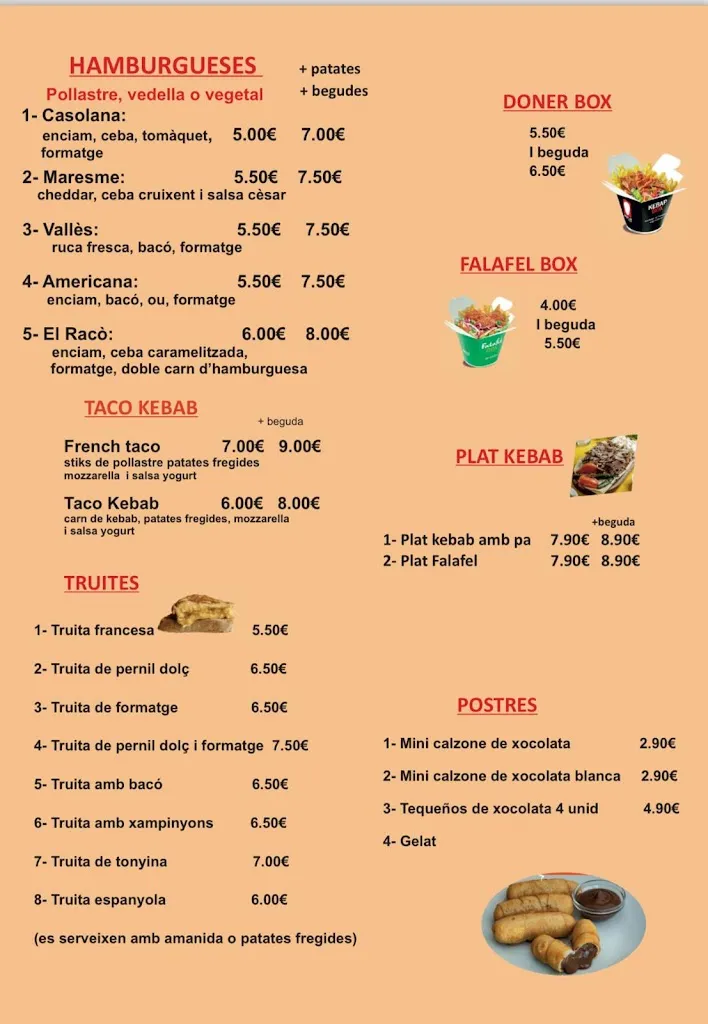 Menu_Pizzeria & kebab El Raco_Bescanó_image_2