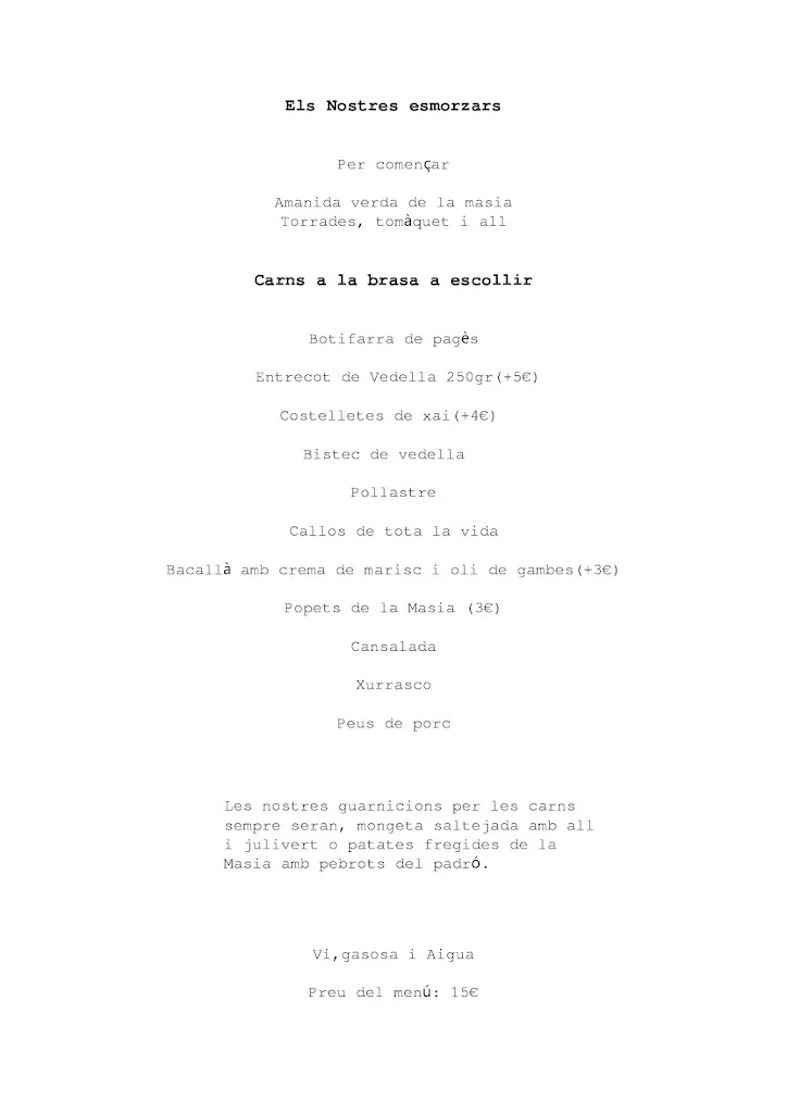 Menu_La Masia de Mas Llunès_Bescanó_image_2