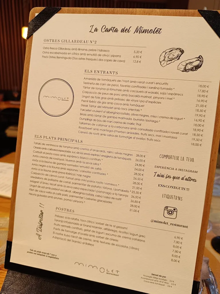 Menu_Restaurant Mimolet_Bescanó_immagine_2