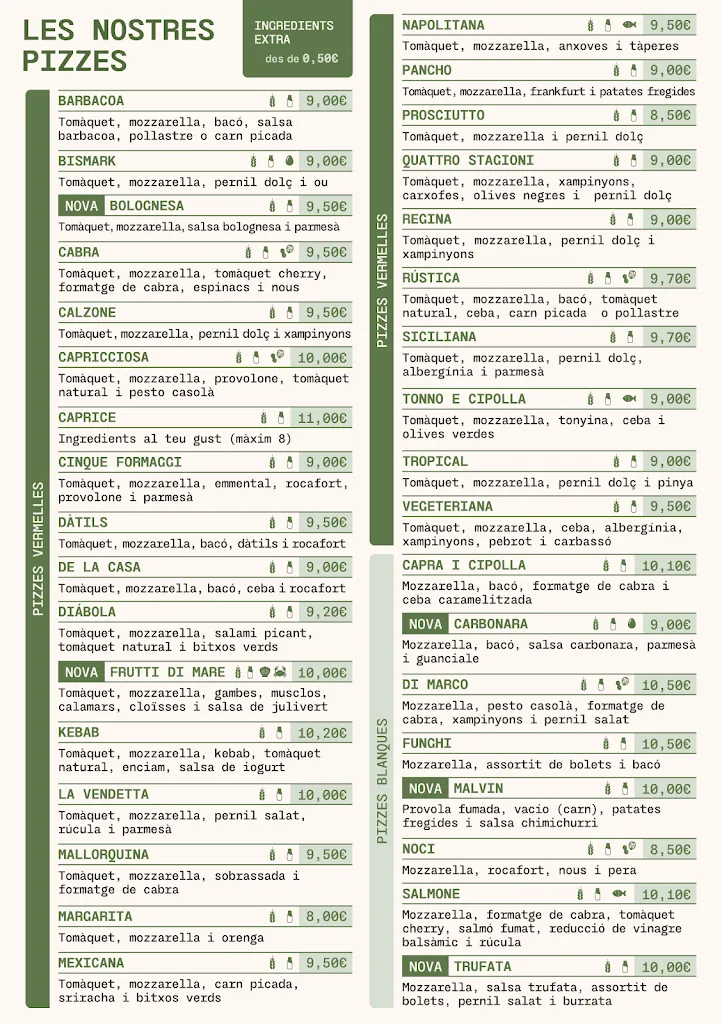 Menu_Pizzeria La Vendetta_Bescanó_image_1