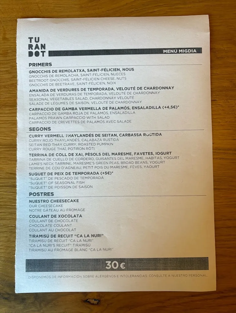 Menu_Restaurant Turandot_Begur_image_3