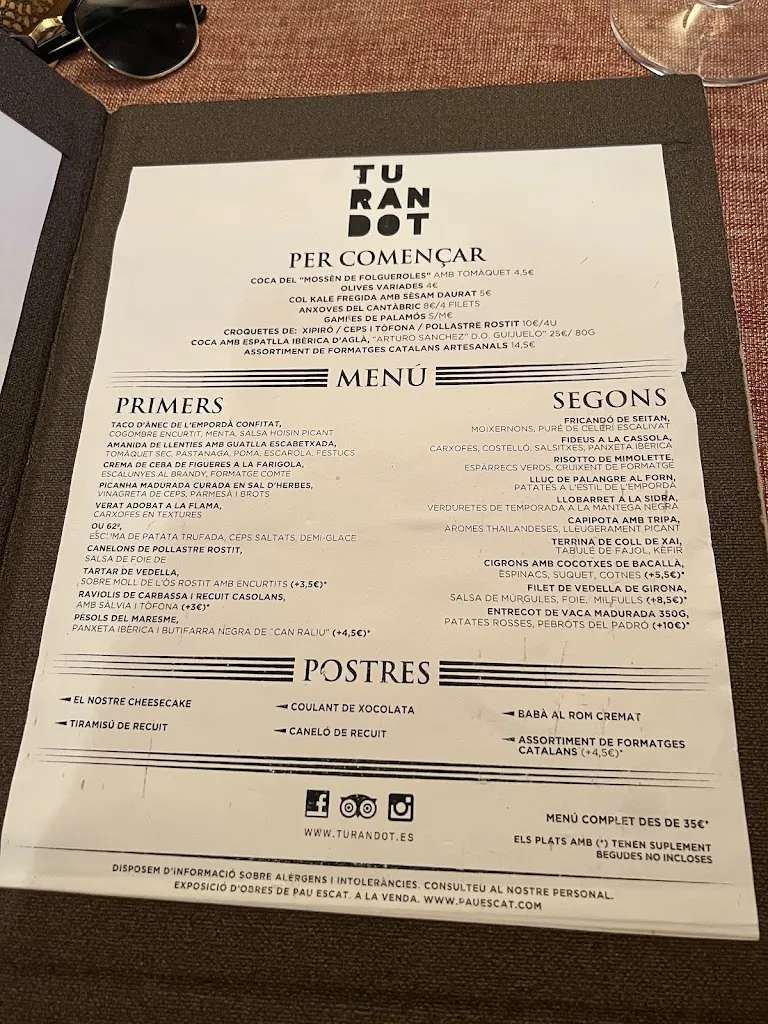 Menu_Restaurant Turandot_Begur_image_4