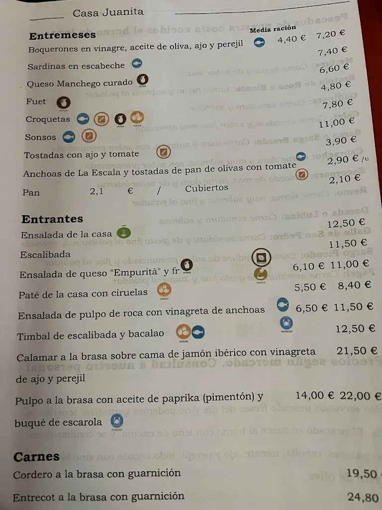 Menu_Casa Juanita - Begur_Begur_image_1
