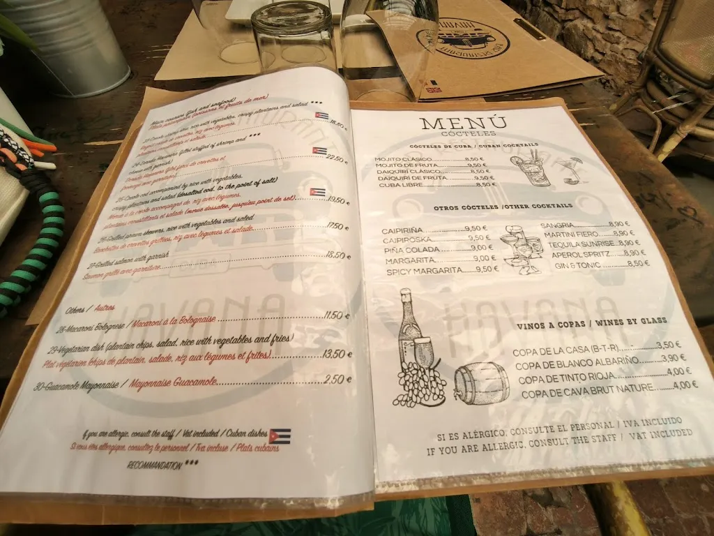 Menu_Bar Restaurant Havana_Begur_image_2