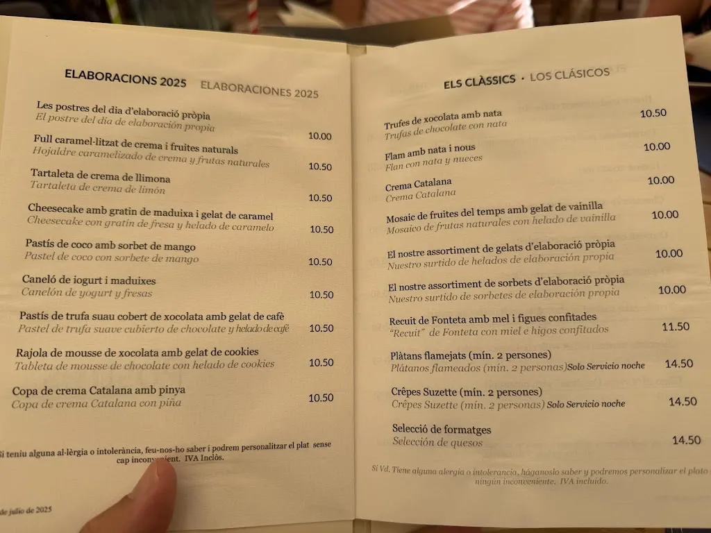 Menu_Restaurant Aigua Blava_Begur_immagine_1