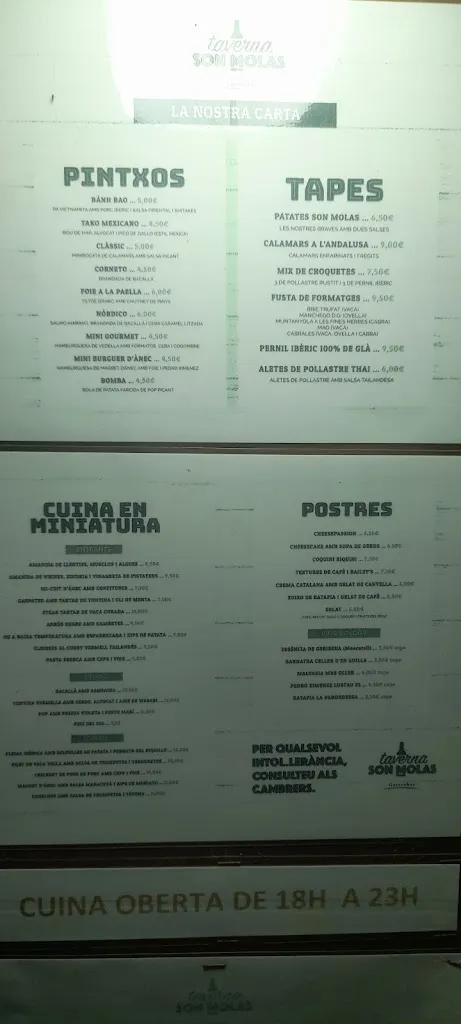 Menu_Son Molas_Begur_image_4