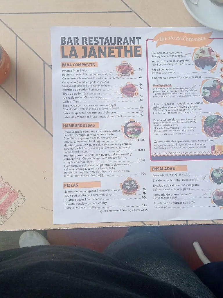 Menu_Bar Restaurant La Janethe_Begur_immagine_1