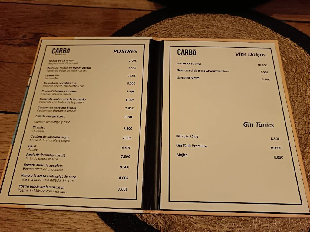 Menu_Carbó Begur_Begur_image_1