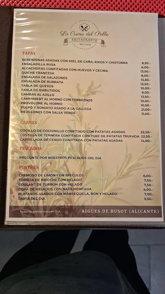 Menu_La Cuina del Poble_Aigües_immagine_1