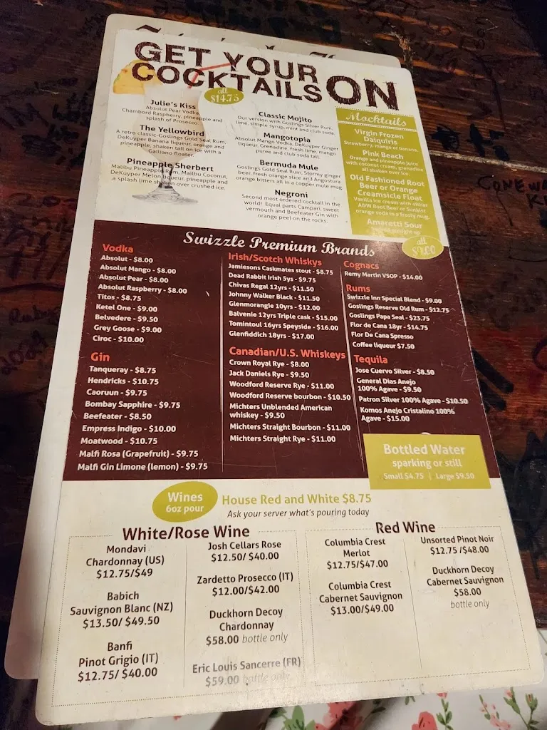 Menu_The Swizzle Inn Pub and Restaurant_Beuda_image_2