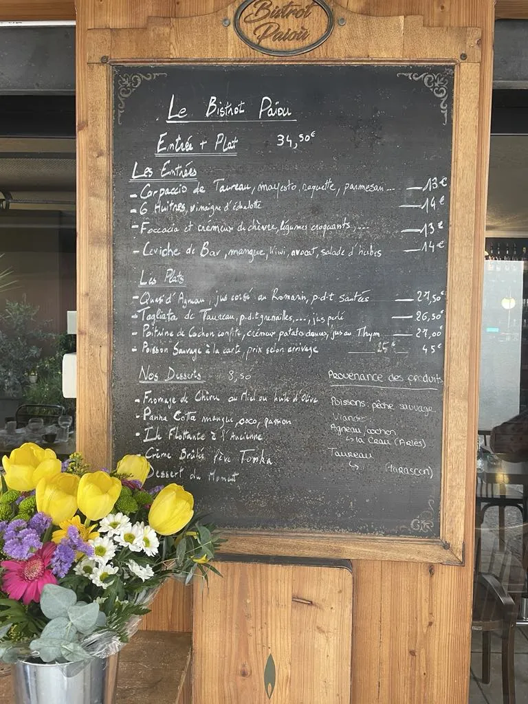 Menu_Le Bistrot Paiou_Aigües_image_1