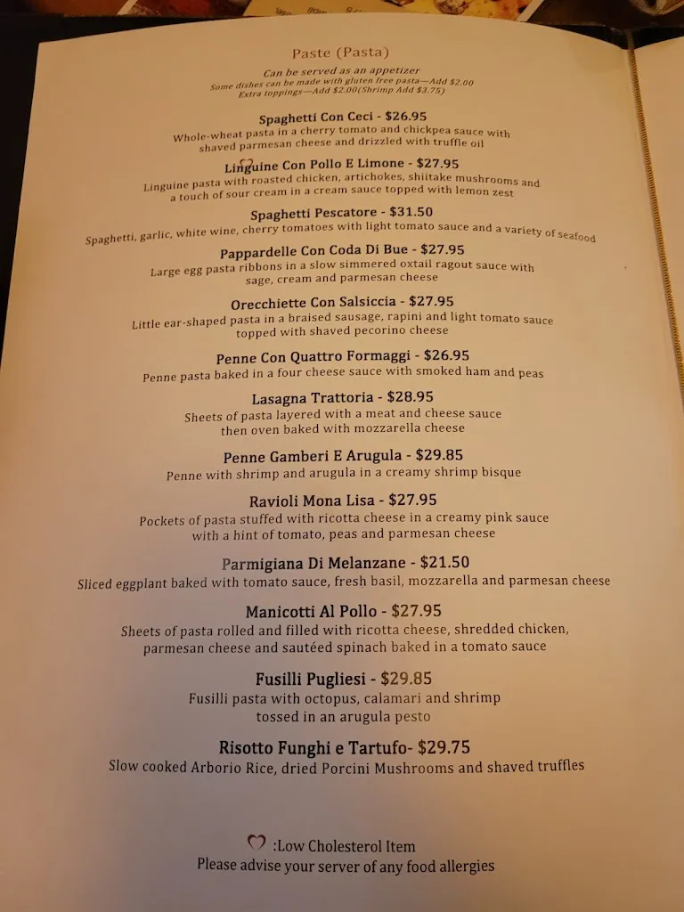 Menu_La Trattoria Restaurant_Beuda_image_3