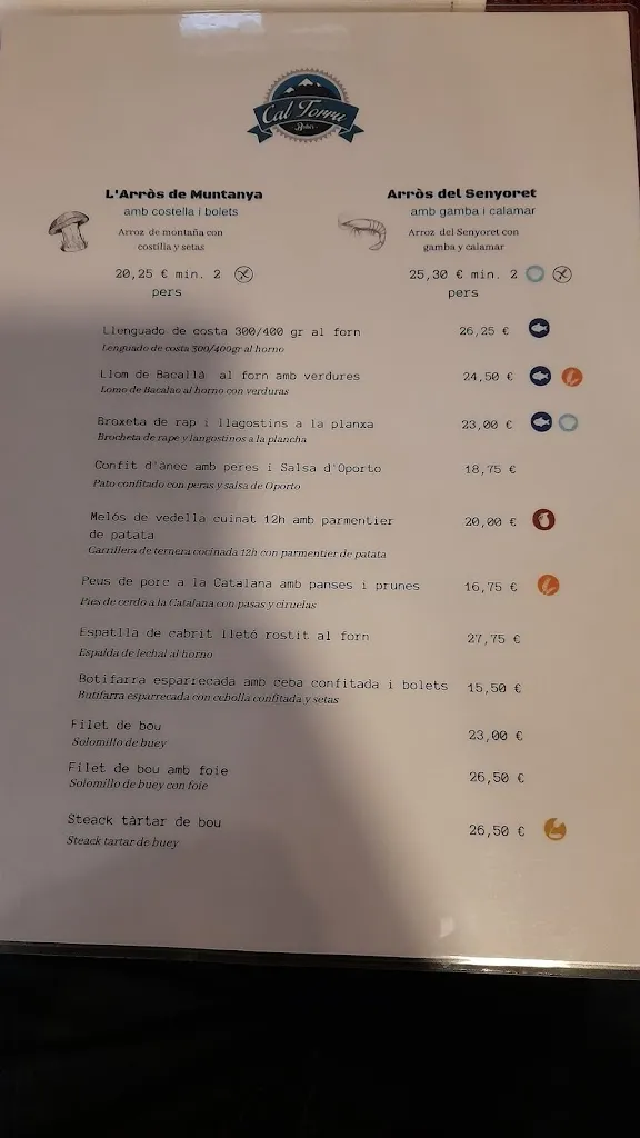 Menu_Restaurant Cal Torru_Bolvir_image_1