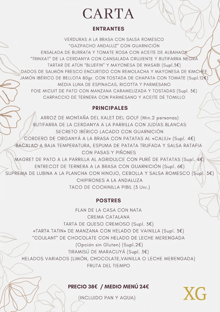 Menu_El Xalet del Golf Restaurant_Bolvir_image_3