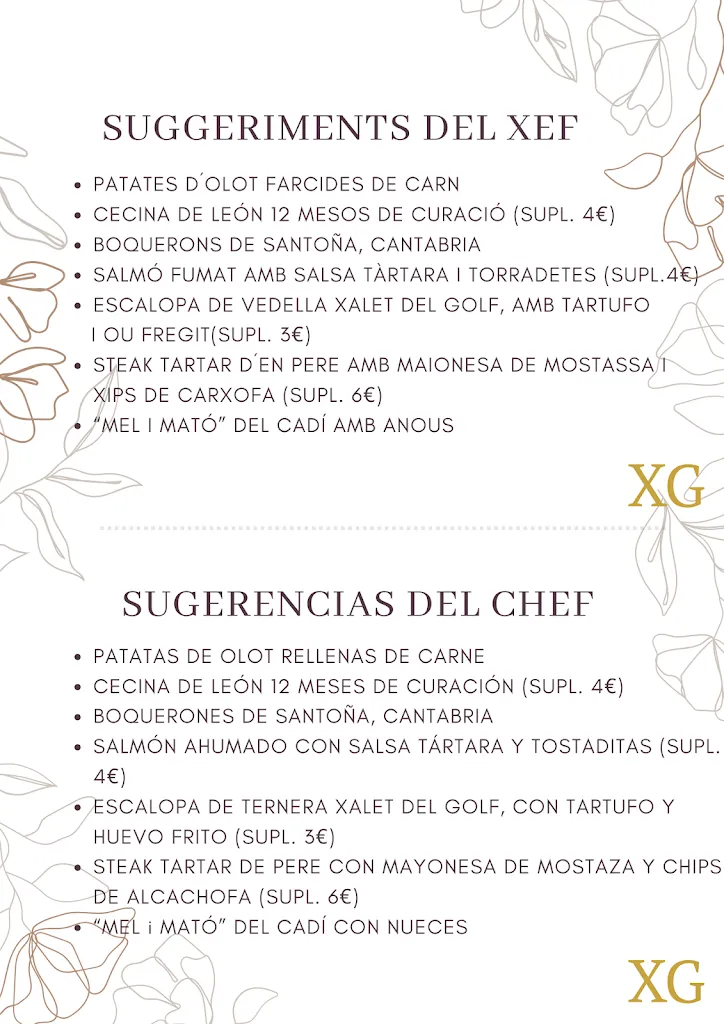 Menu_El Xalet del Golf Restaurant_Bolvir_image_4